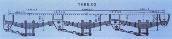 LYH*86.03型9片板簧悬挂列